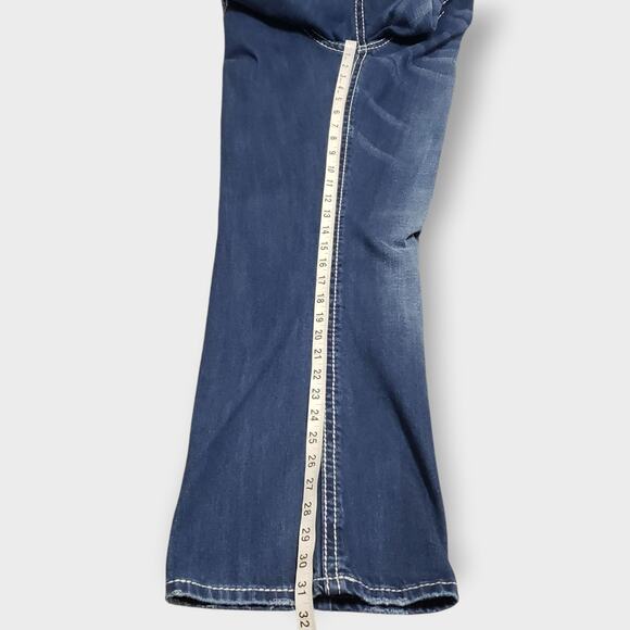 Rock & Roll Cowboy Mens Jeans Double Barrel Relaxed Bootcut Heavy Stitch 38x32 - Picture 9 of 12